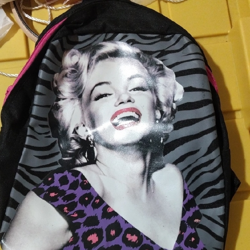 Stylish Black and Purple Women's Backpack